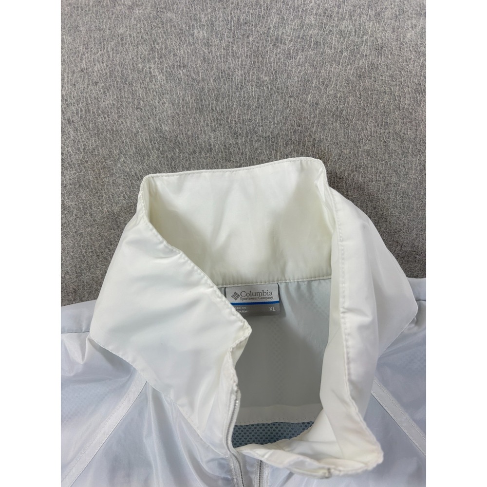 Columbia Performance Water Resistance Hooded Rain Jacket (Women's XL) White - Picture 3 of 12